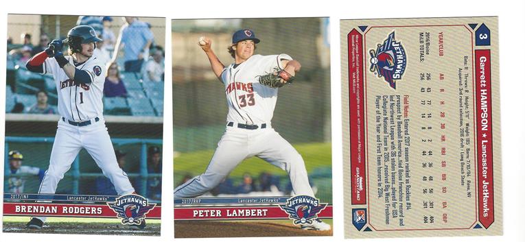 Lancaster JetHawks Baseball Trading Cards